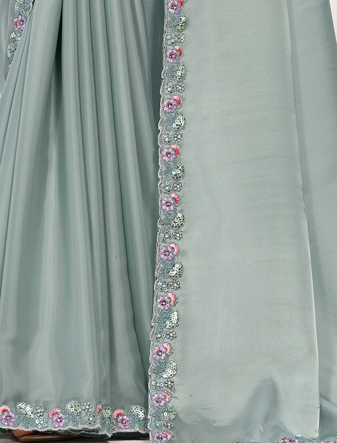 Crafted From Premium Crepe Satin Silk Our Designer Saree