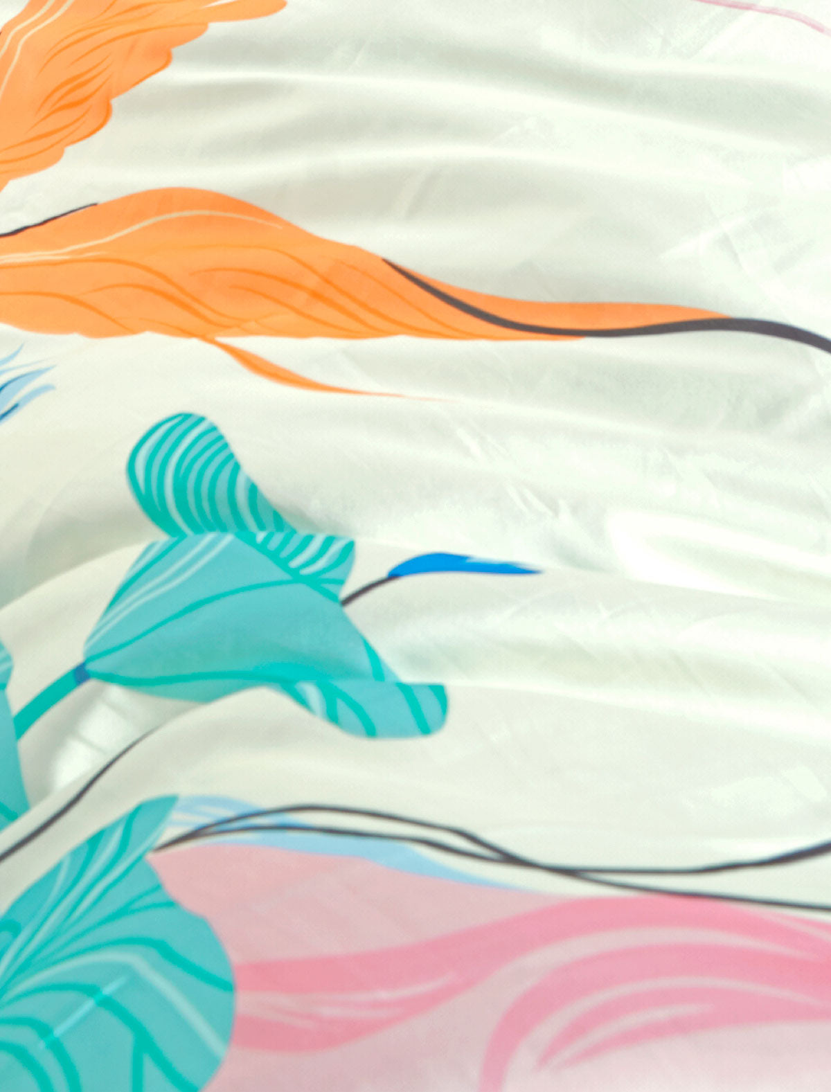 Elegant and Chic: Multicolored Satin Crape Saree | BeFashionate