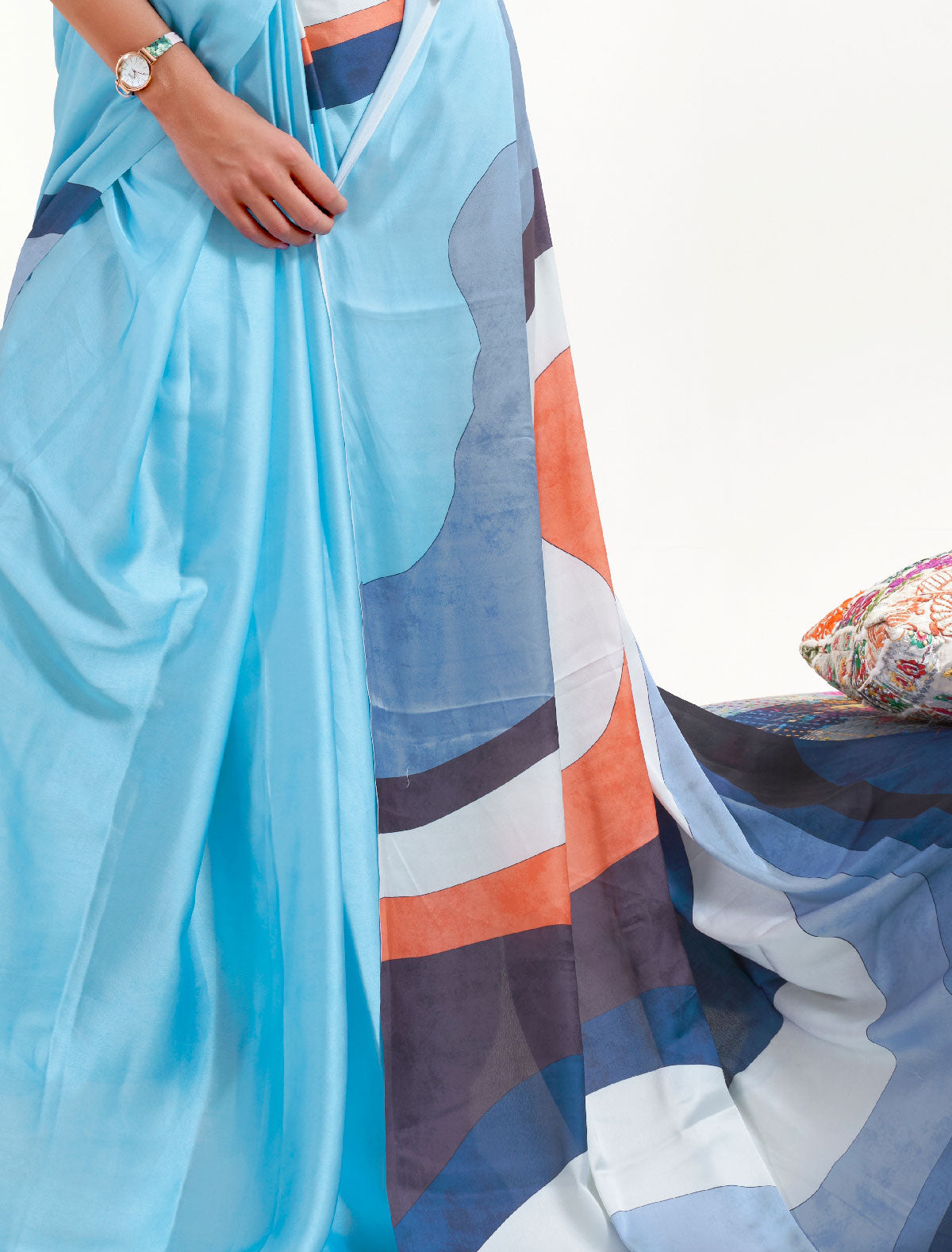 Satin Crape Saree: A Symphony of Style | Shop Now at BeFashionate!