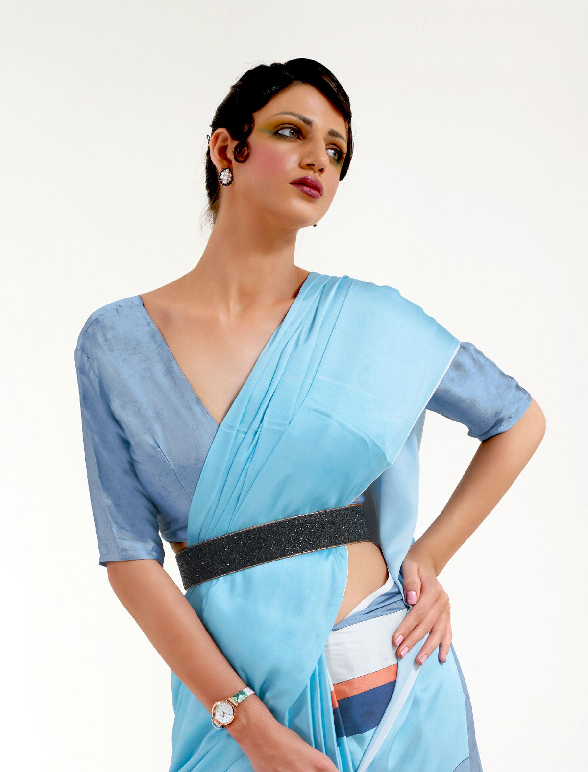 Satin Crape Saree: A Symphony of Style | Shop Now at BeFashionate!