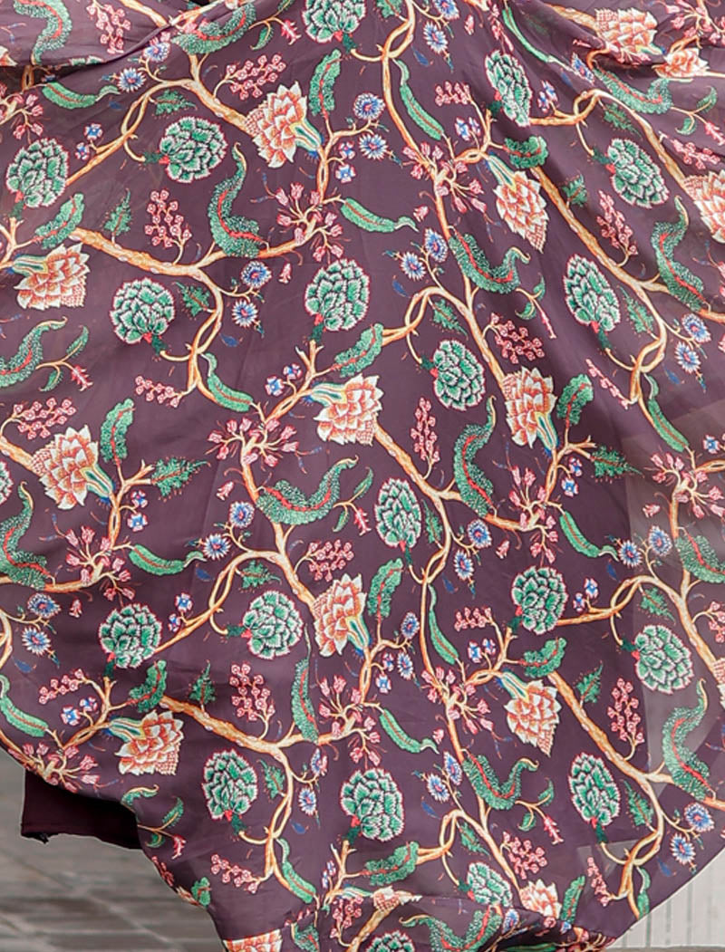 Faux Georgette Ethnic Party Wear Gown Digital Print Work