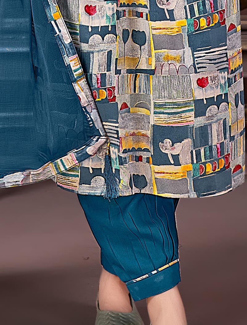 Luxurious Grace Rayon Women Ethnic Kurta Set Heavy Quality Ensemble With Pant & Heavy Najmin Dupatta