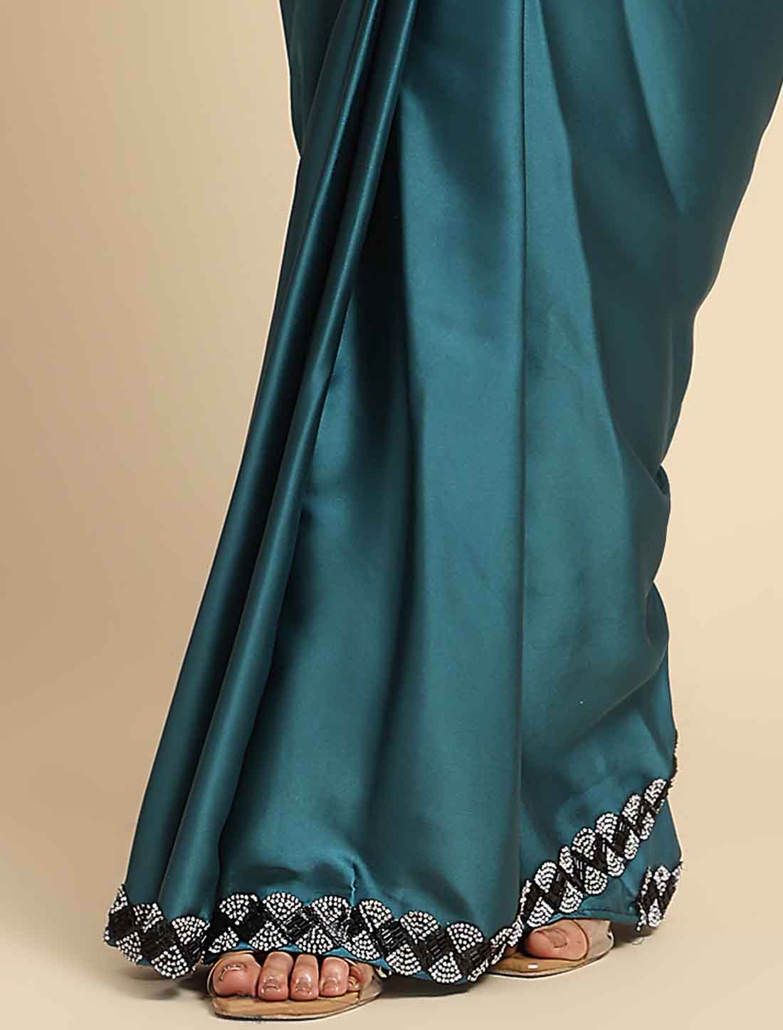 Satin Silk with Stone Work Elevate Our Ethnic Saree