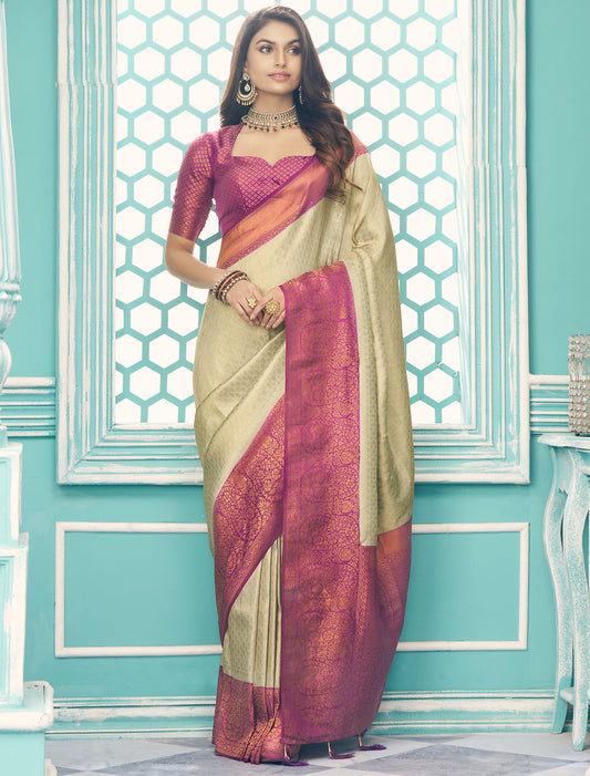 Ethereal Whispers Chaap Dying Softy Kubera Pattu Saree Collection