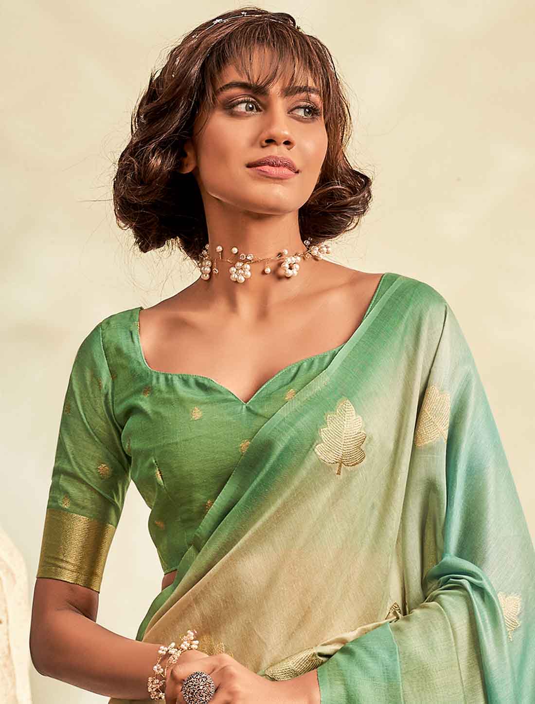 Handloom Ethnic Khadi Shaded Printed Saree