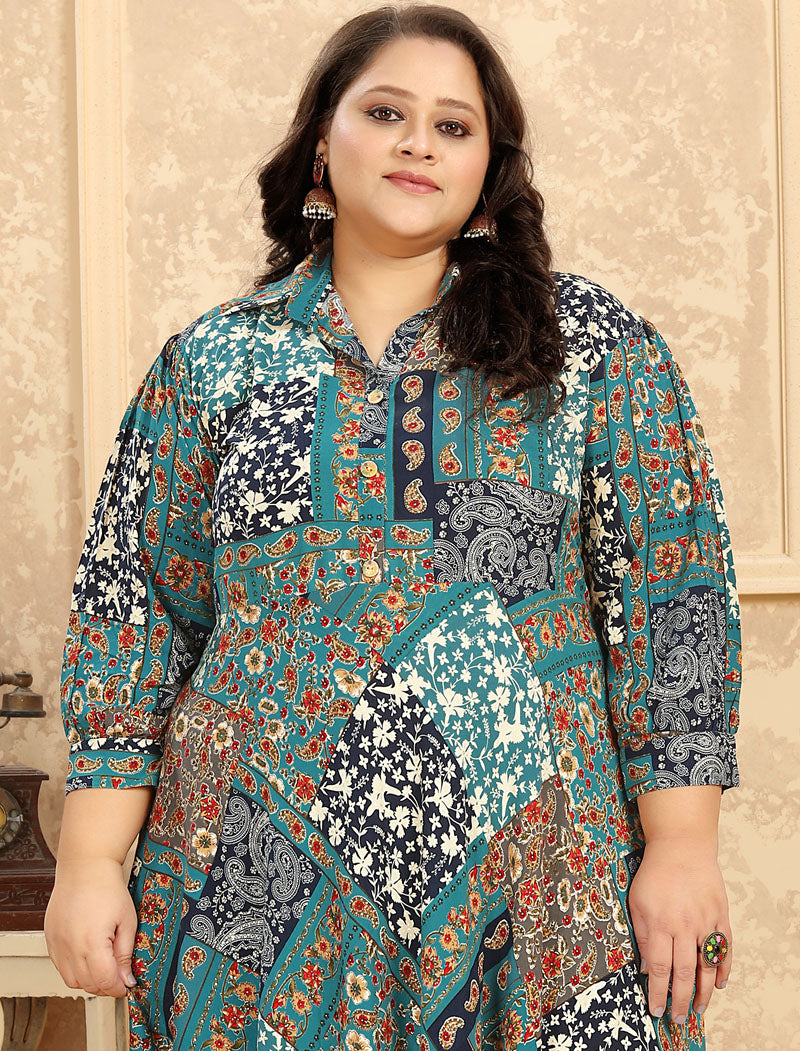Dark Grey Big Size Fashion Trends Premium Rayon Long Kurti For Women