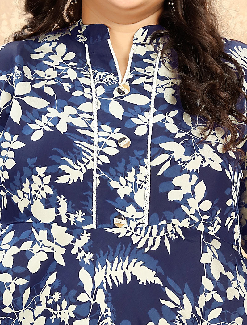 Pink Big Size Fashion Trends Premium Rayon Long Kurti For Women