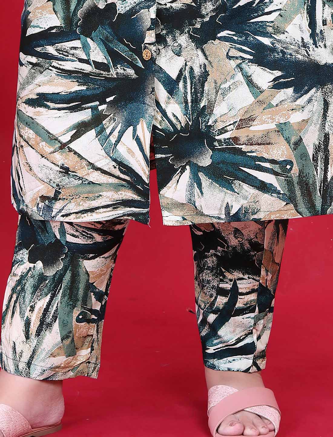 Blue & White Premium Rayon Exoprt Quality Ethnic Co-ord Sets