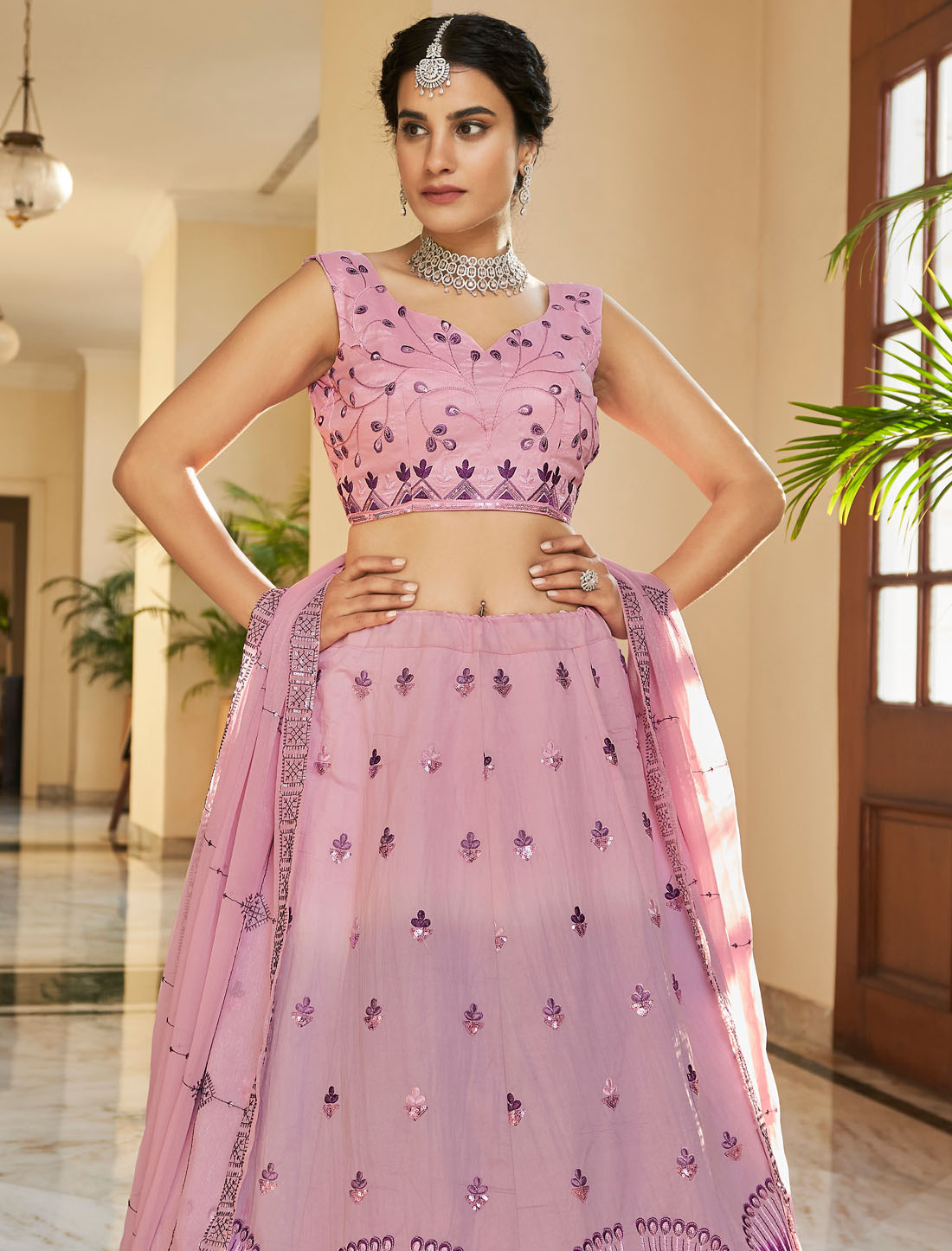 Art Silk Elevate With Wedding Ethnic Embroidered Lehenga Choli