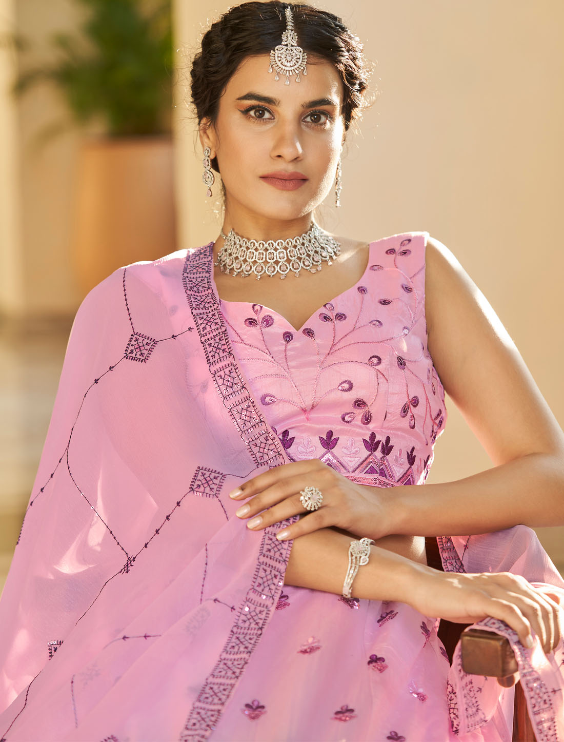Art Silk Elevate With Wedding Ethnic Embroidered Lehenga Choli
