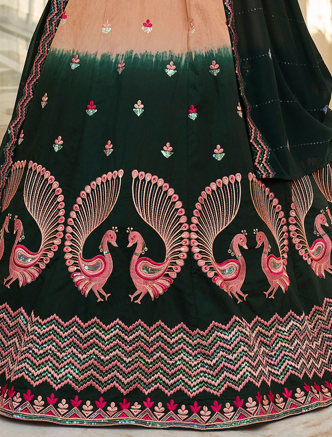 Art Silk Embroidered Ethnic Wedding Women Lehenga Choli