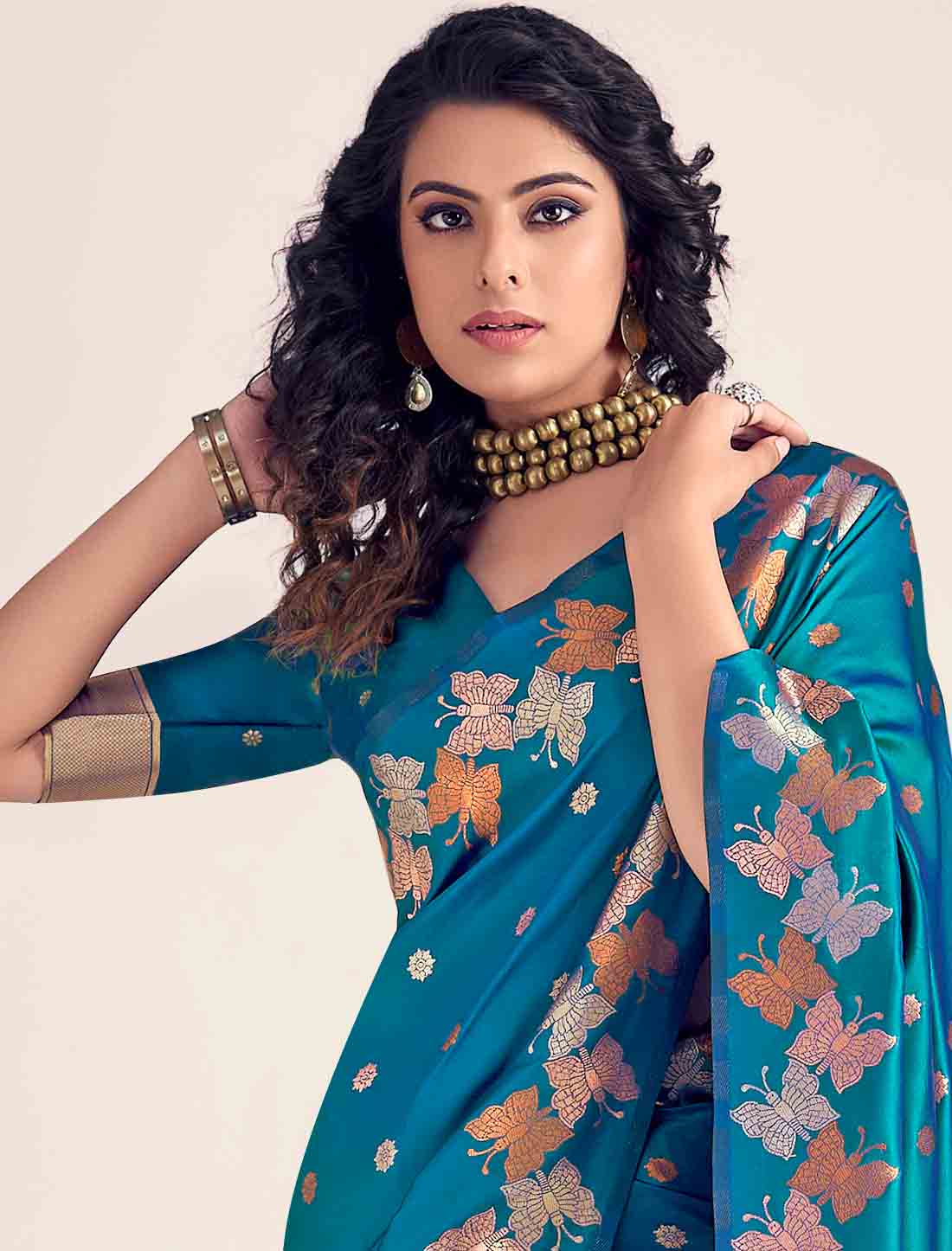 Ethnic Banarasi Soft Silk Weaving Party Wear Saree