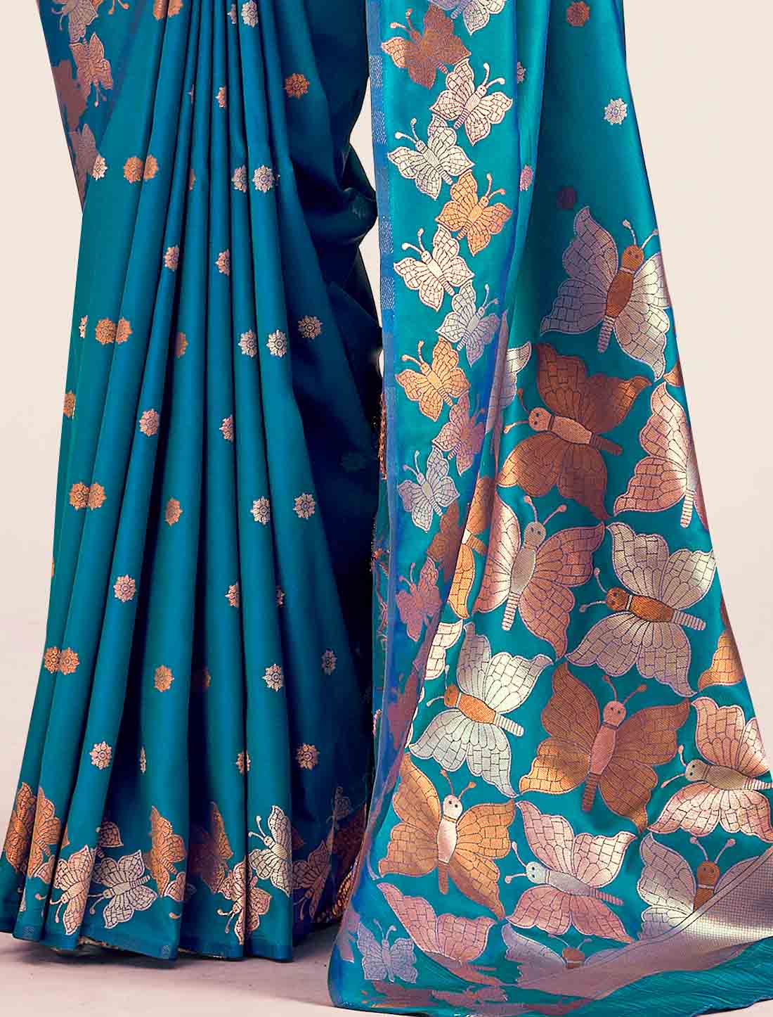 Ethnic Banarasi Soft Silk Weaving Party Wear Saree