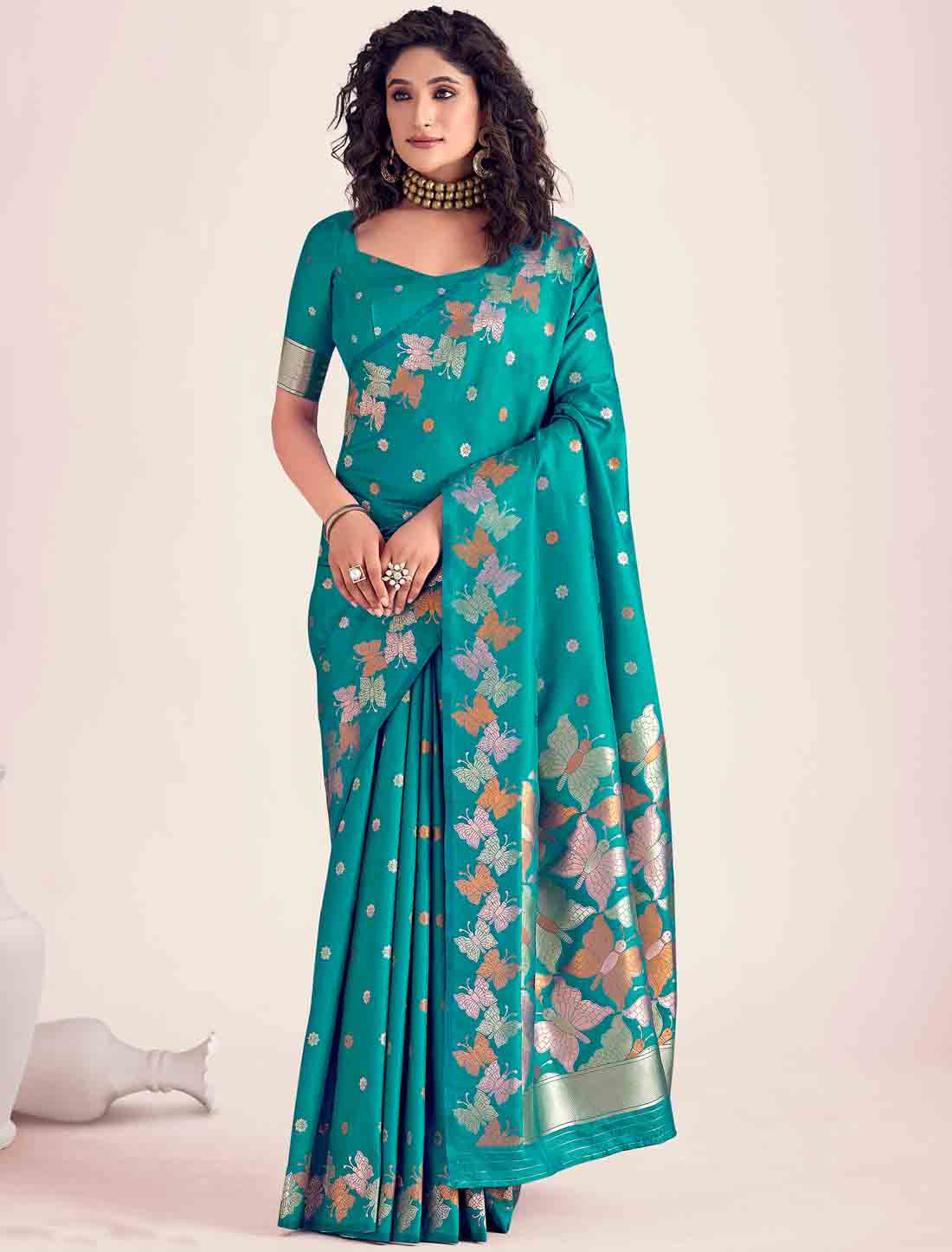 Banarasi Silk Soft Ethnic Weaving Party Wear Saree