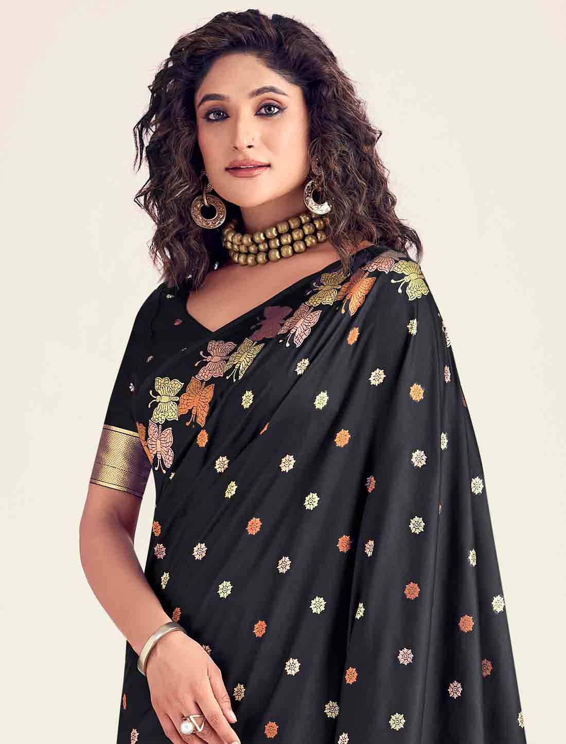 Ethnic Weaving Banarasi Soft Party Wear Silk Saree