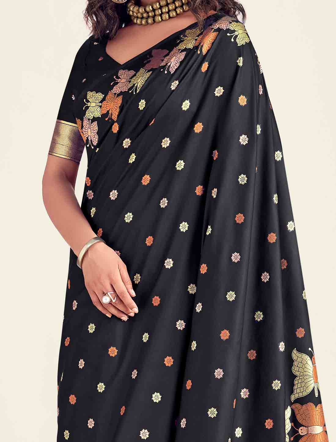 Ethnic Weaving Banarasi Soft Party Wear Silk Saree