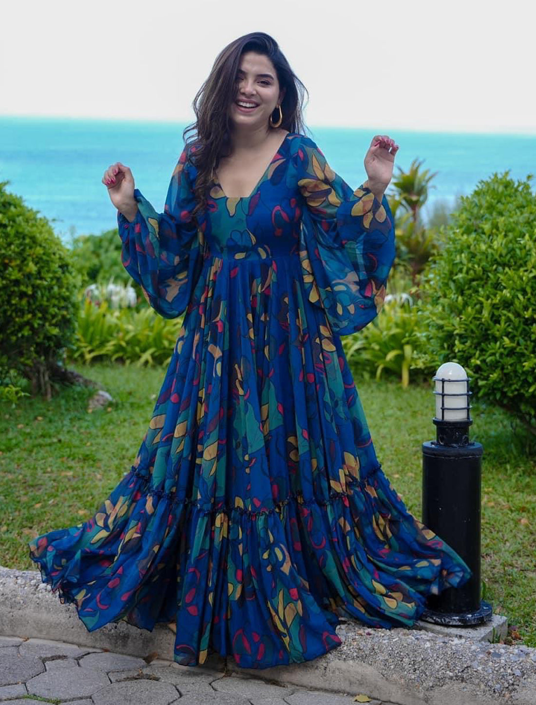 Premium Women Heavy Georgette Printed Gown