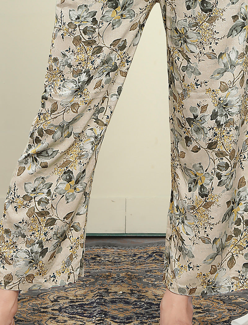 Exquisite White Premium Rayon Top & Pant Co-ord Sets for Women