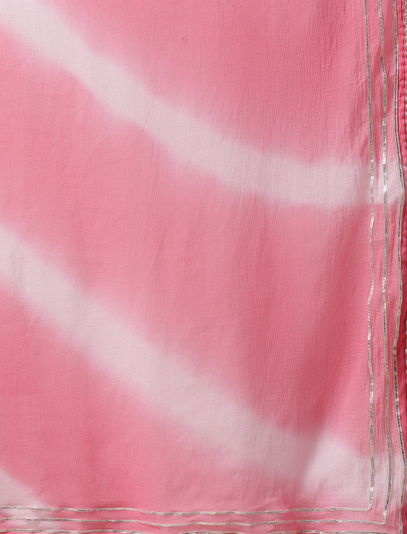 Green Printed Ethnic Cotton Kurta Pant Sets With Dupatta