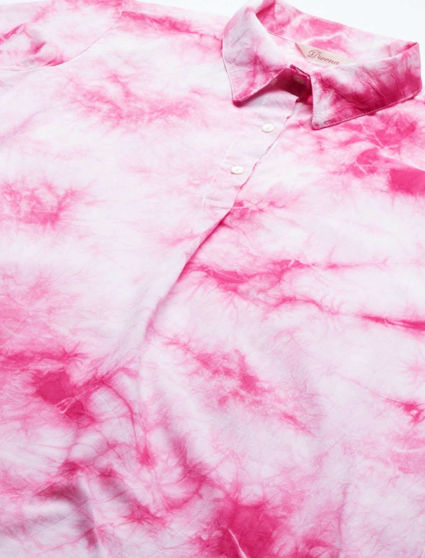 Ethnic Pink Cotton Kurta Set with Harem Pants For Women