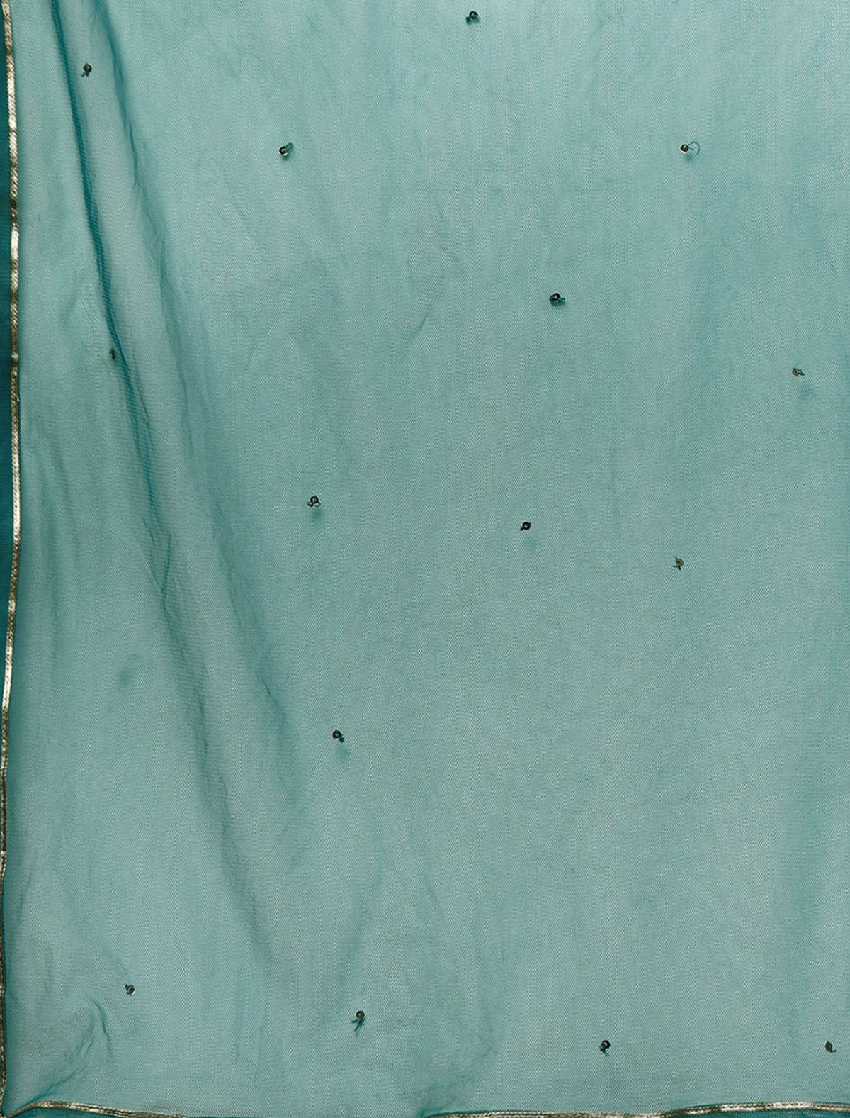 Teal Green Floral Printed Anarkali Ethnic Kurta For Women