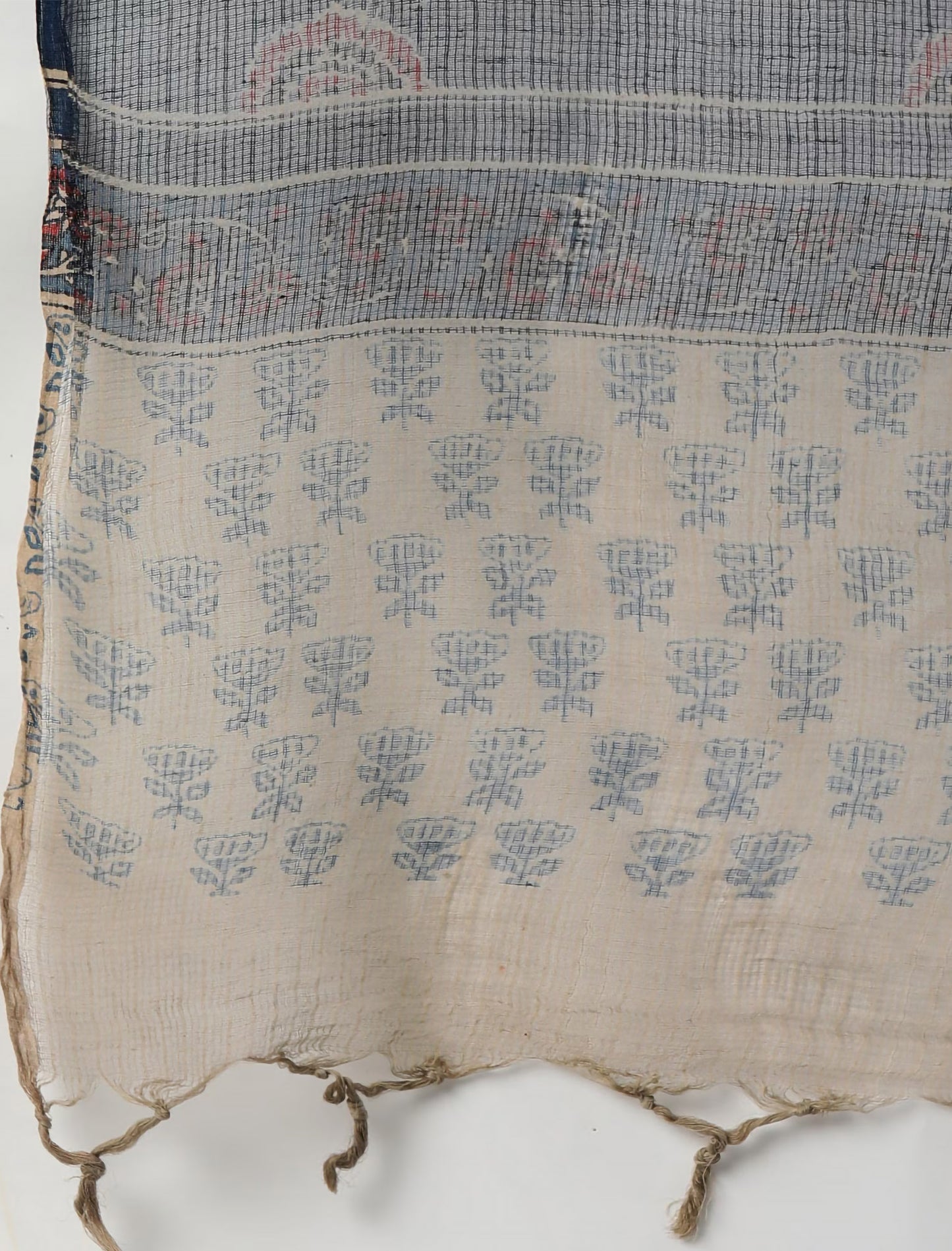 Navy Blue & Rust Red With Trousers & Dupatta For Women