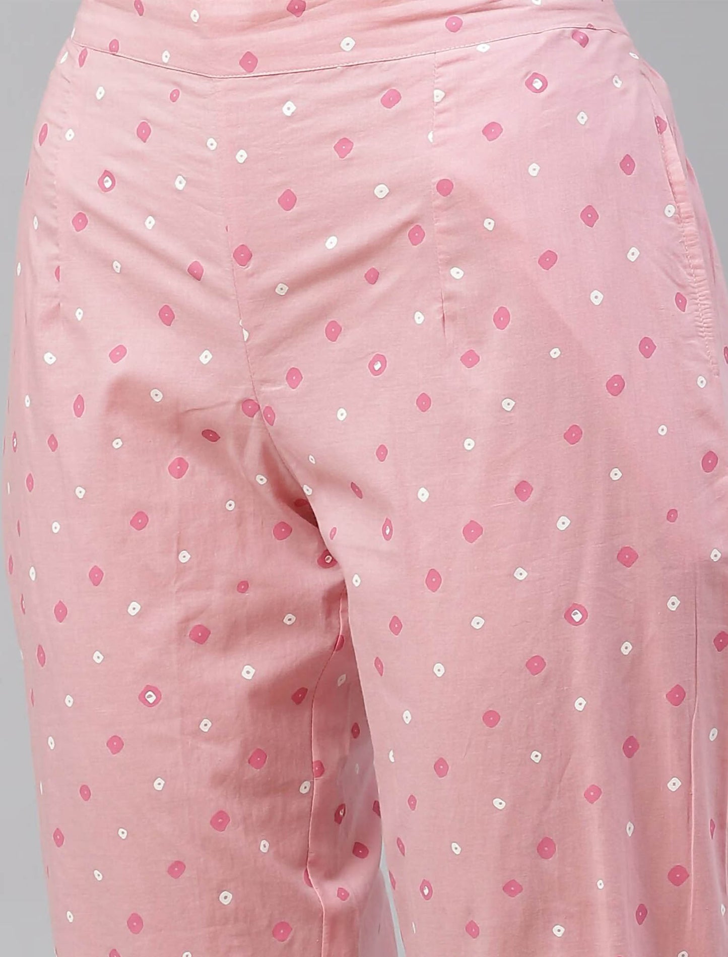 Pink Ethnic Printed Kurta Sets With Trousers & Dupatta For Women
