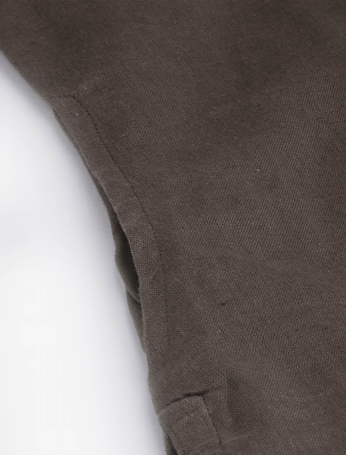 Coffee Brown Mandarin Collar Straight Ethnic Kurta For Women