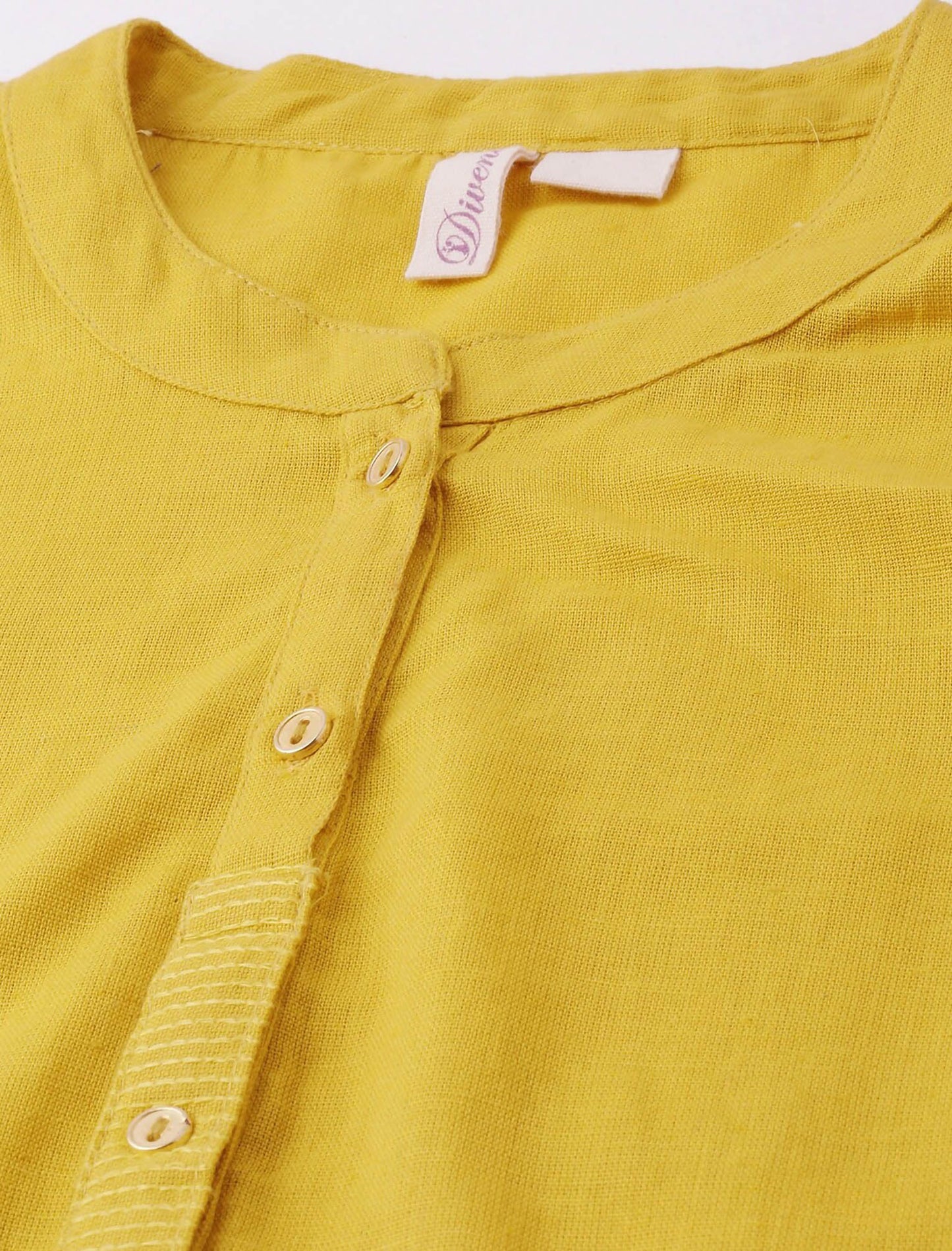 Yellow Kurta Pure Cotton Ethnic Kurta For Women