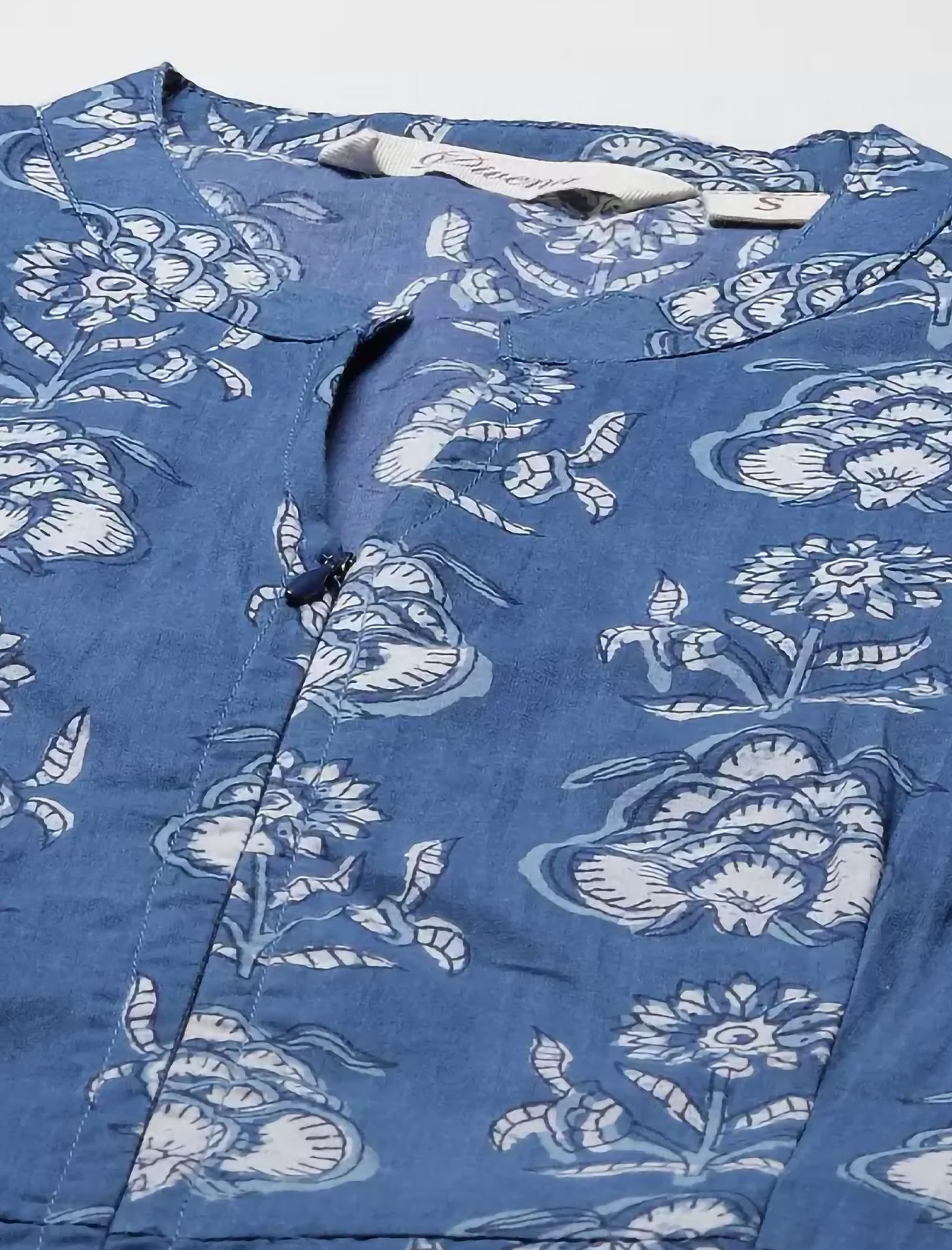 Blue Cotton Ethnic Motifs Printed Ethnic Kurta