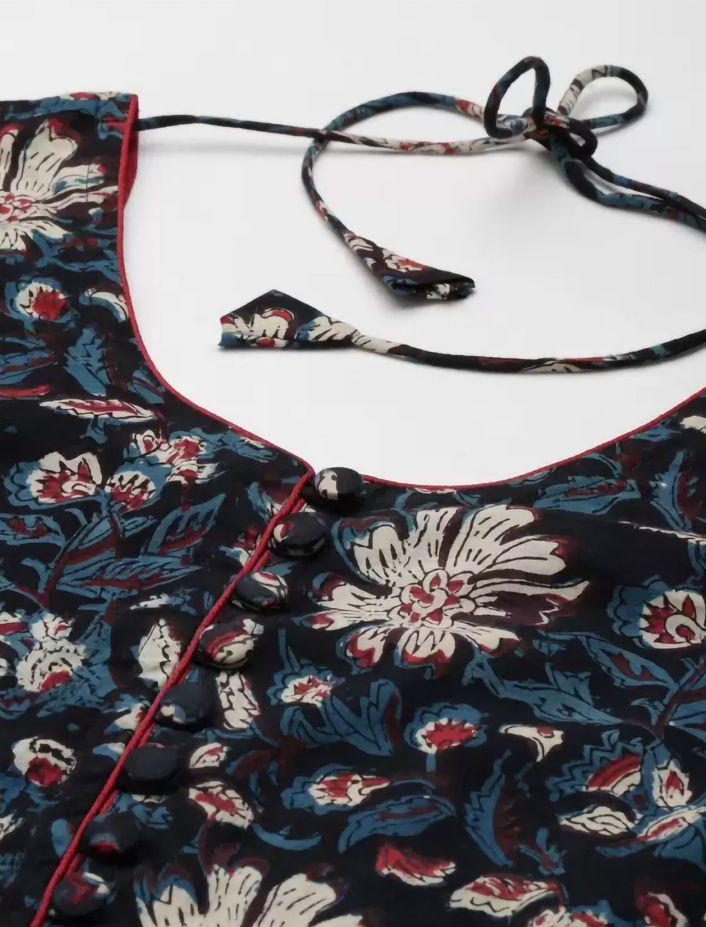 Blue Ethnic Motifs Printed Anarkali Kurta For Women
