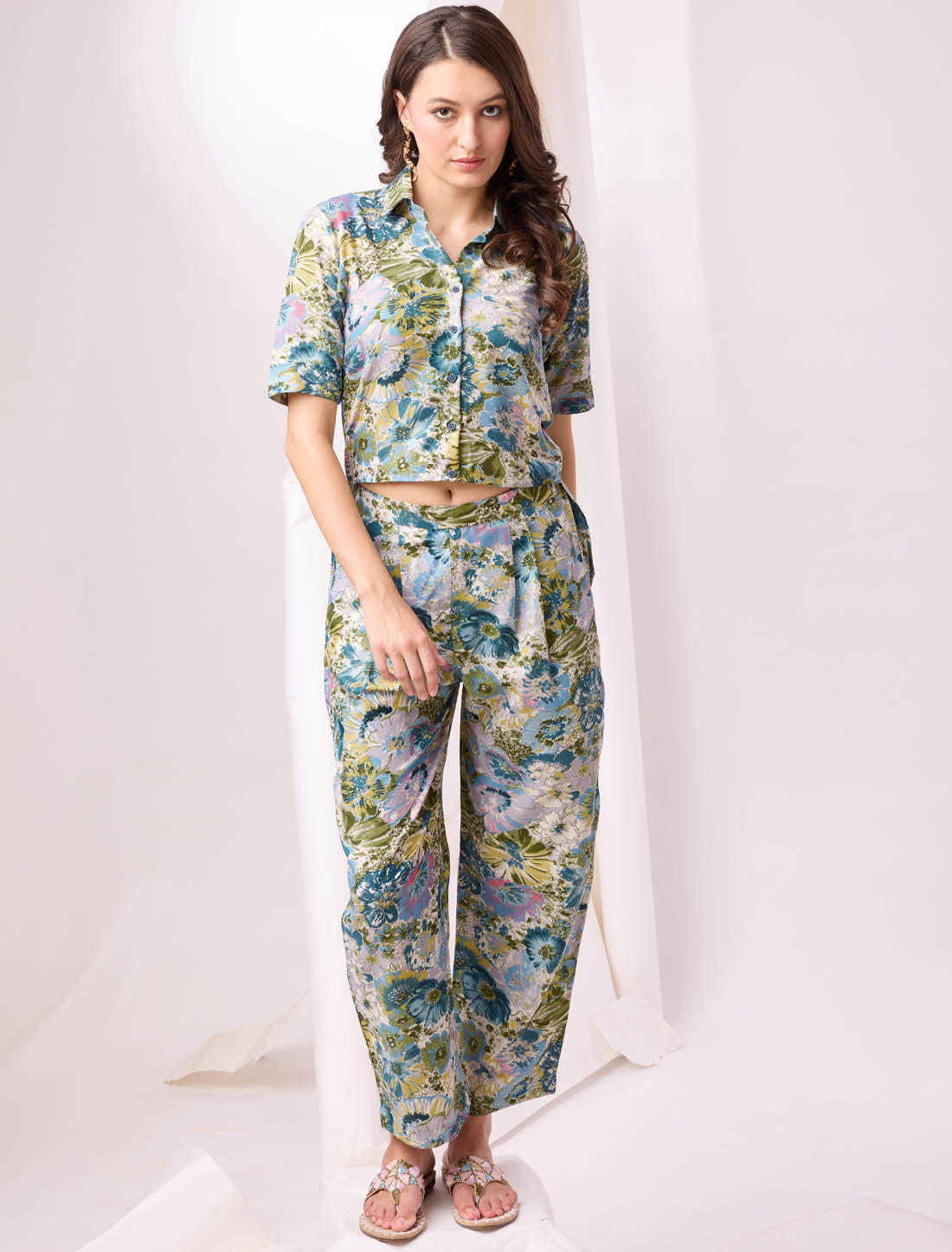 Introducing Multi Color Cotton Print Western Co-ord Sets