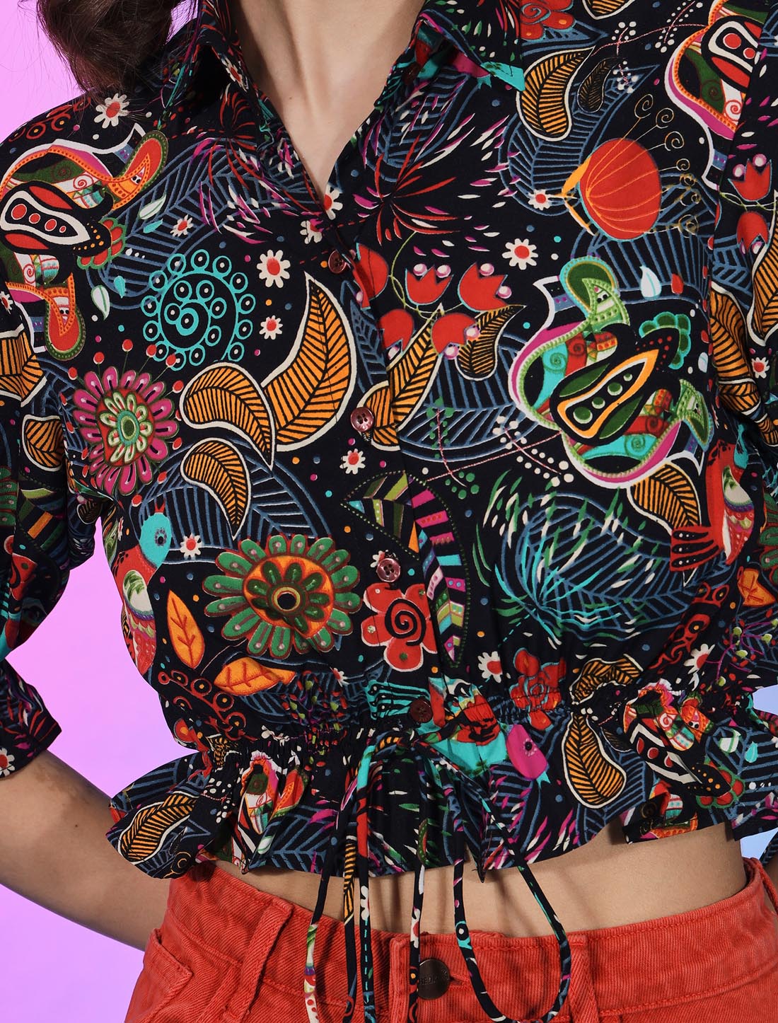 Luxurious Women Top Crafted From Exquisite Fabric Crepe