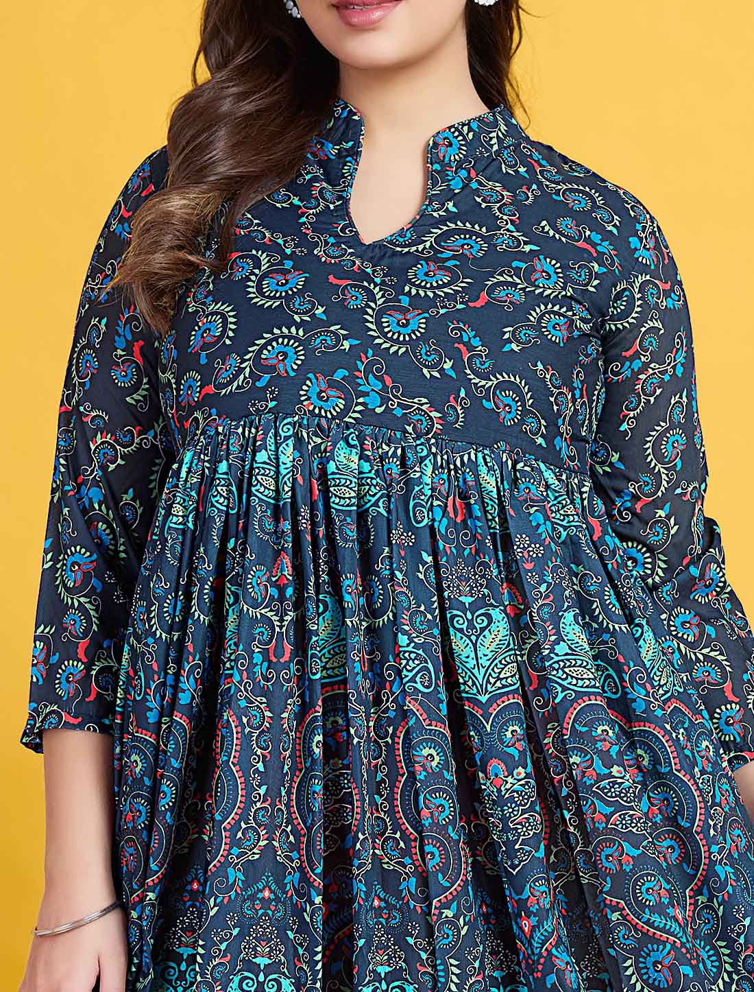 Ethnic Neavy Blue Muslin Elegant And Comfortable Salwar Suits