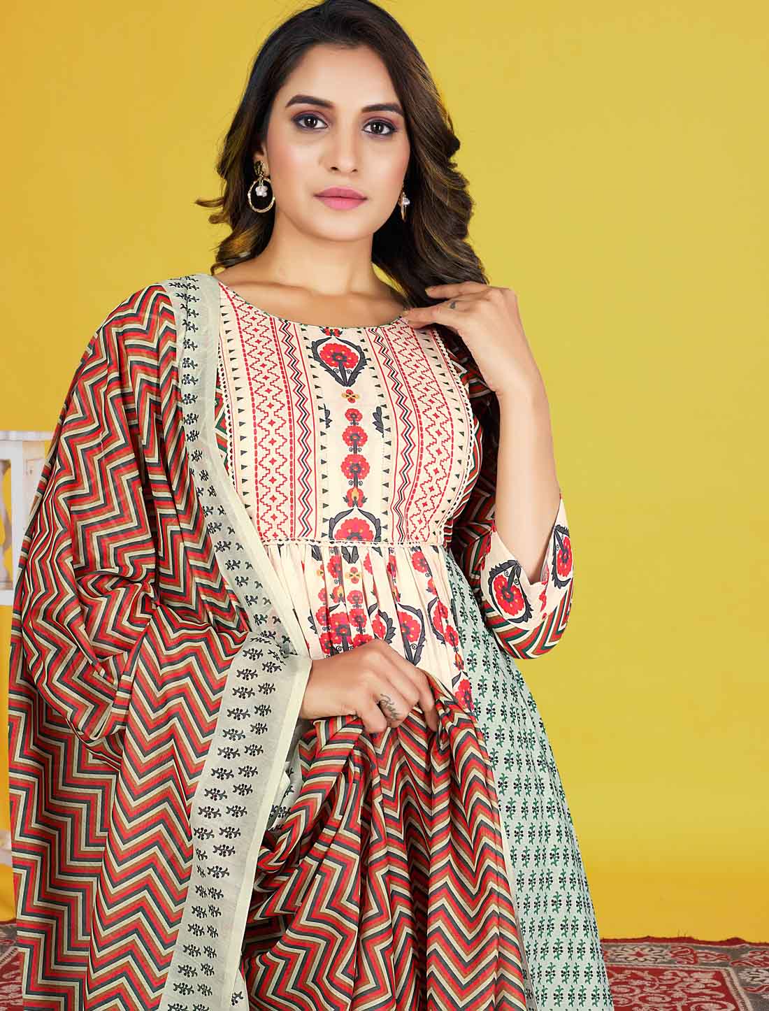 Multi-Color Cotton Elegant And Comfortable Ethnic Salwar Suits