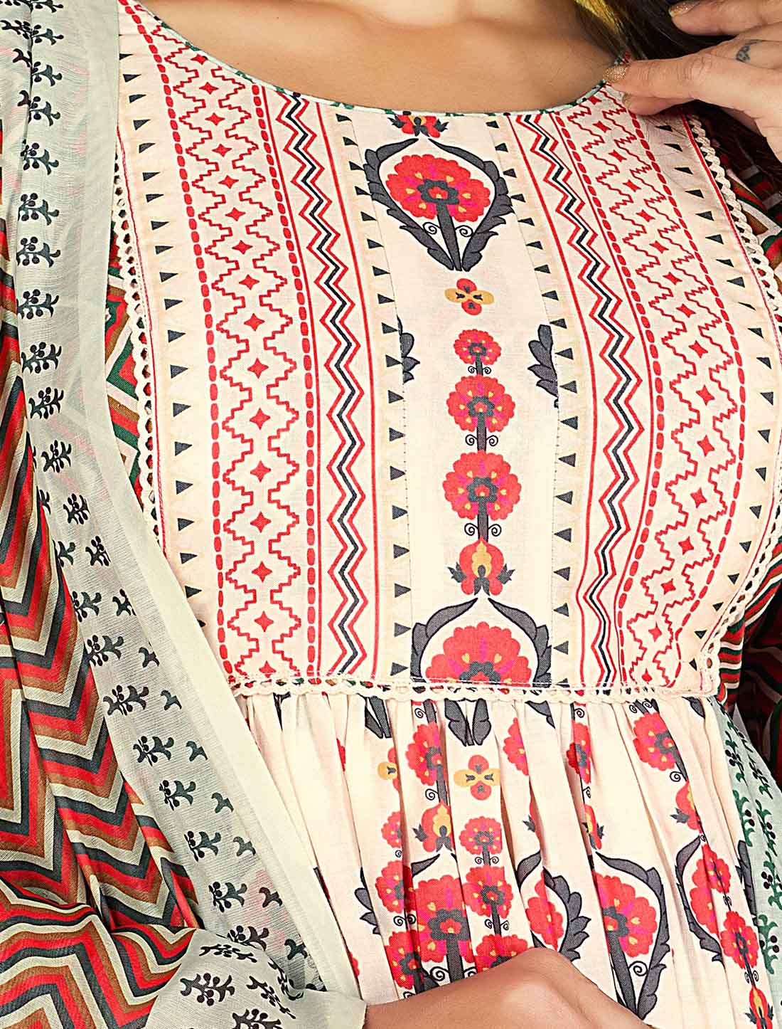 Multi-Color Cotton Elegant And Comfortable Ethnic Salwar Suits