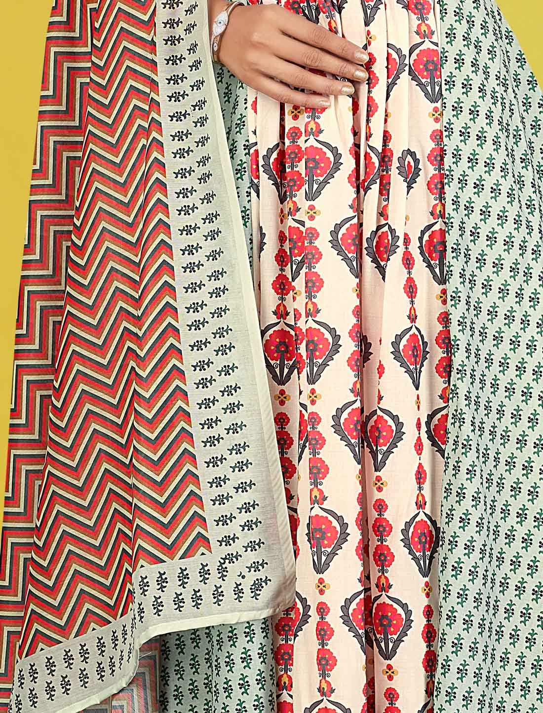 Multi-Color Cotton Elegant And Comfortable Ethnic Salwar Suits