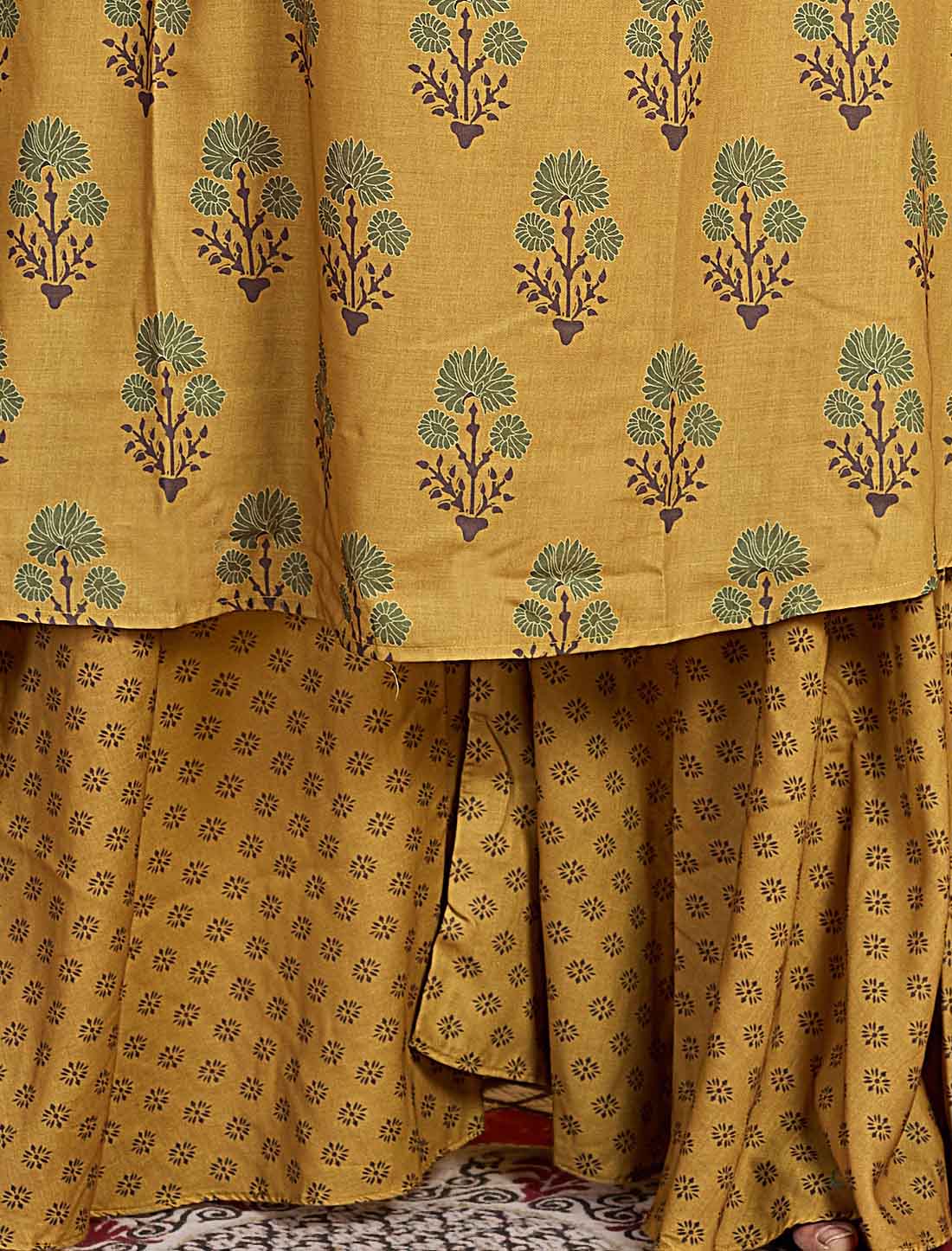 Mustard Yellow Cotton Elegant And Comfortable Ethnic Salwar Suits
