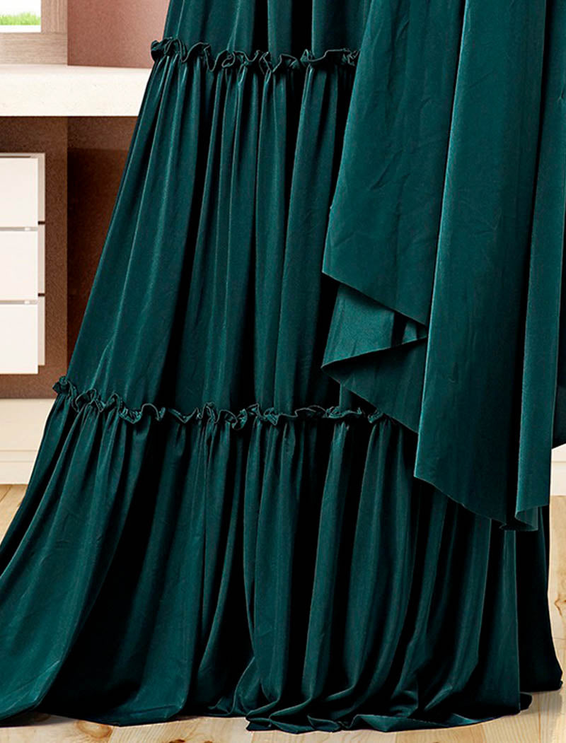 Sea Green Glimmering Imported Lycra Ethnic Party Wear Gown For Women