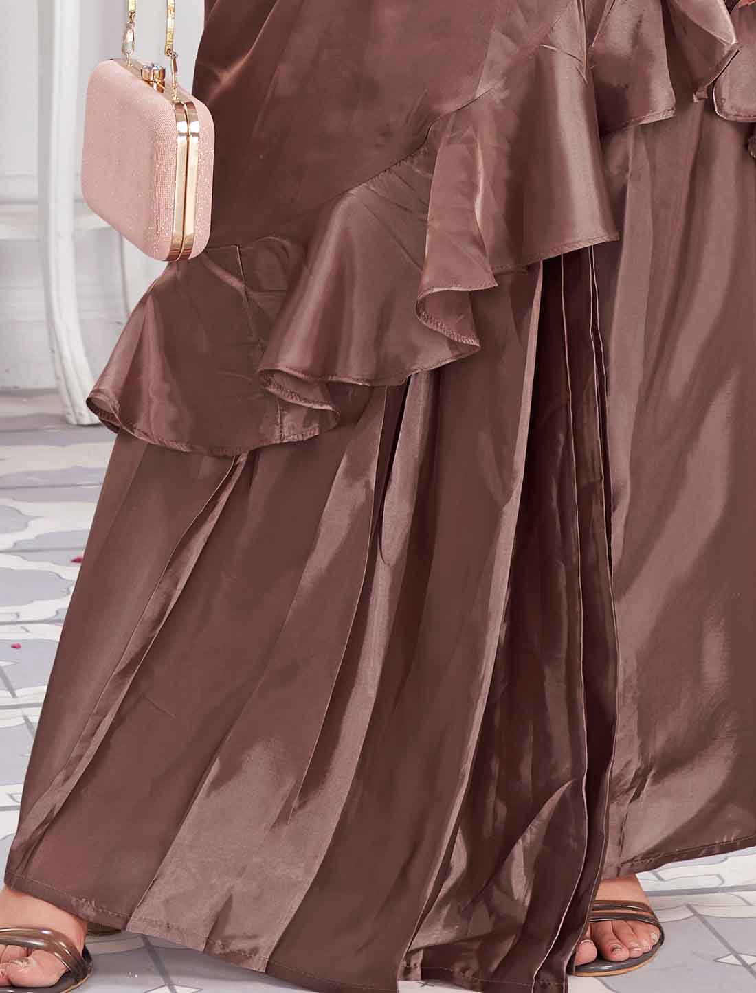 Style with Satin Silk & Fancy Party Wear Saree & Choli Sets