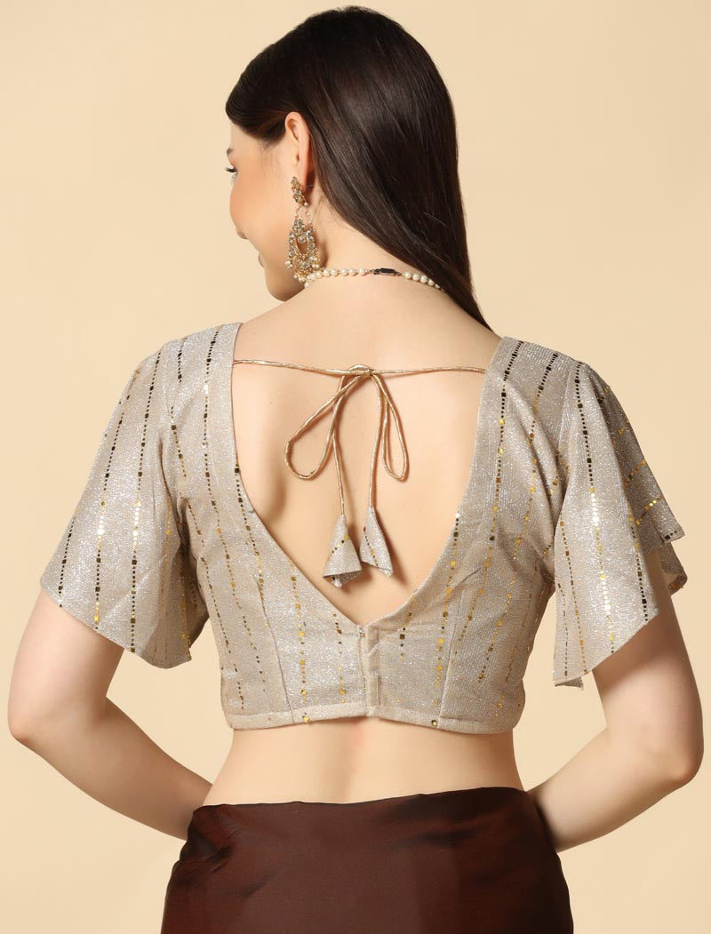 Brown Burfi Silk Traditional Wear Ethnic Saree For Women