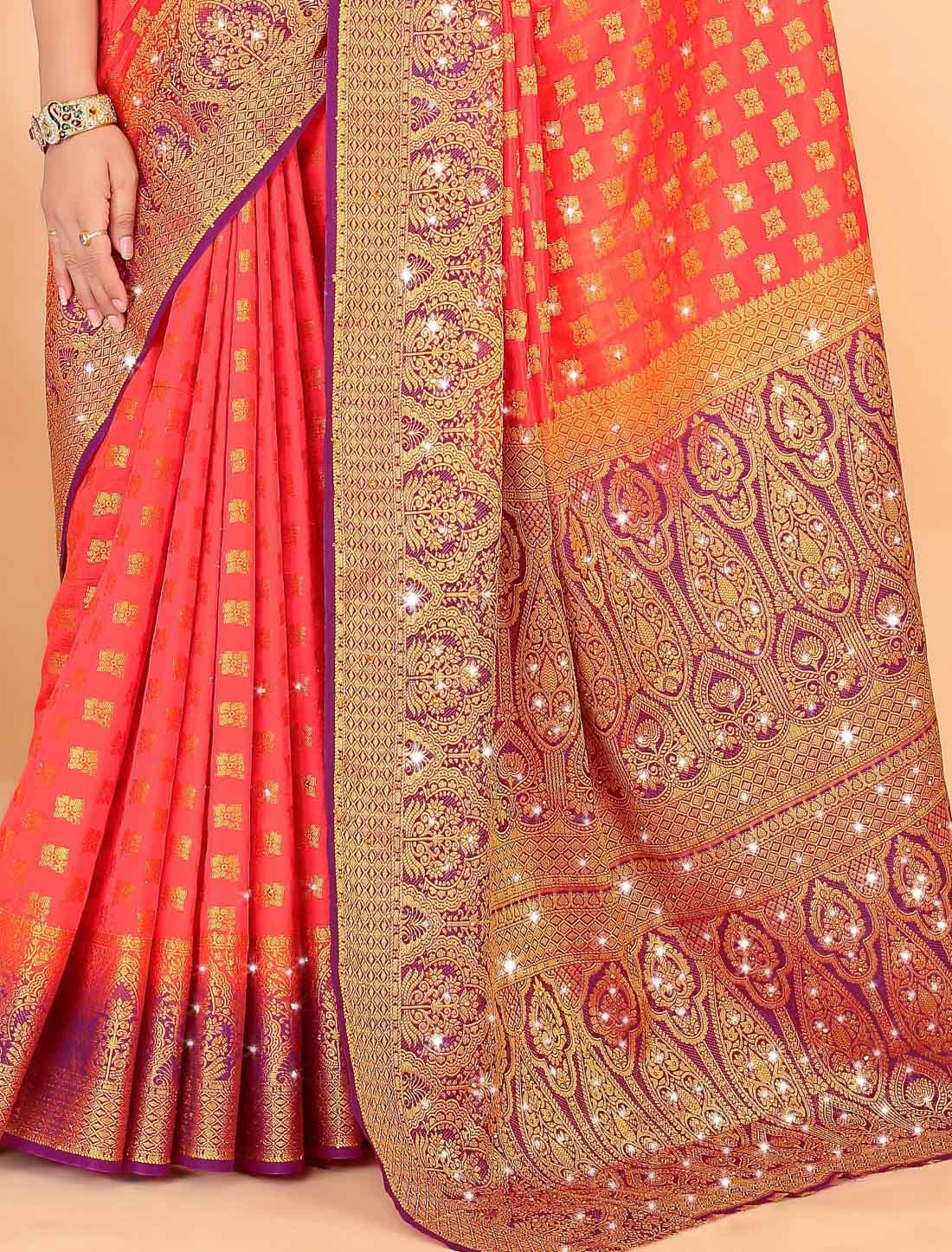 Elevate Traditional Banarasi Silk With Designer Woven Blouse Saree