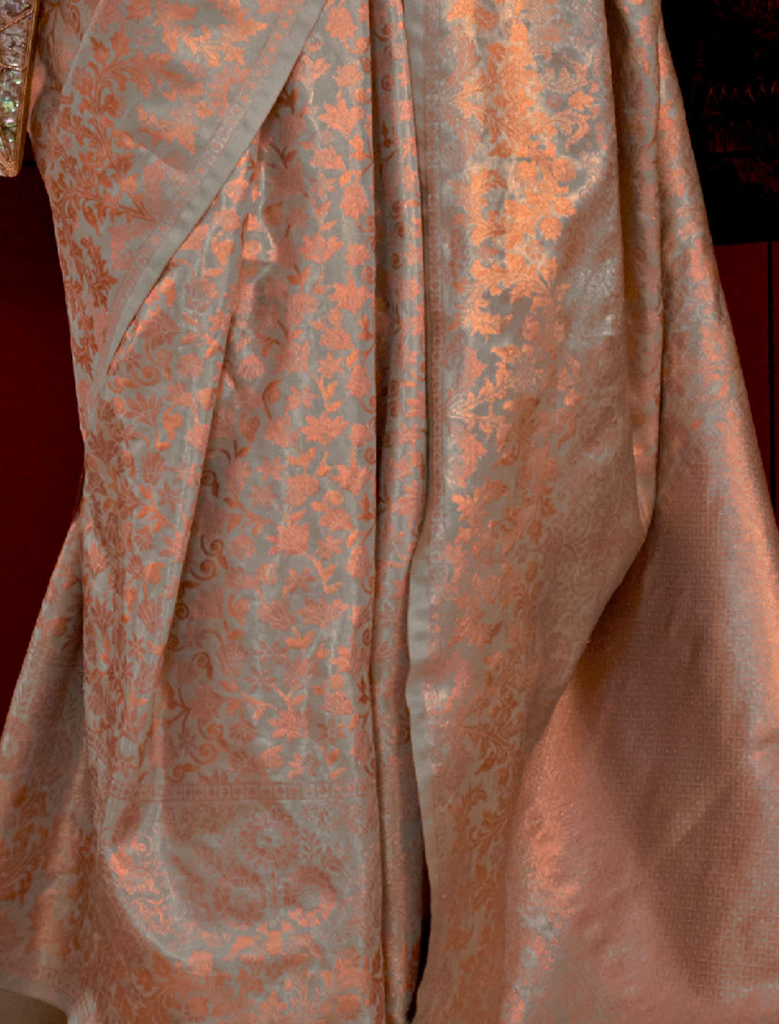 Timeless Tales Handloom Silk Fancy Zari Base Saree For Women