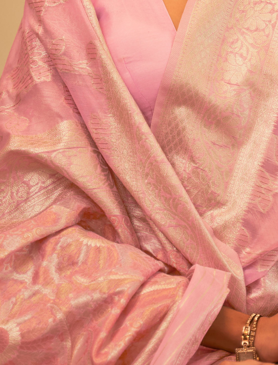 Exquisite Modal Sequins Handloom Weaving With Value Added Women Saree