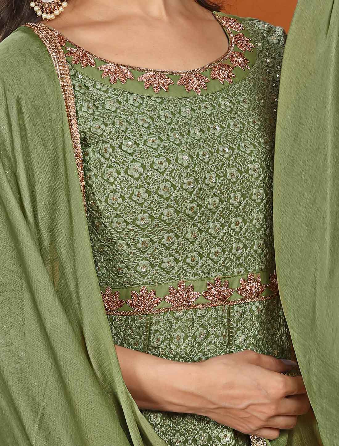 Elevate Ethnic Heavy Embroidery and Premium Fox Party Gown Sets