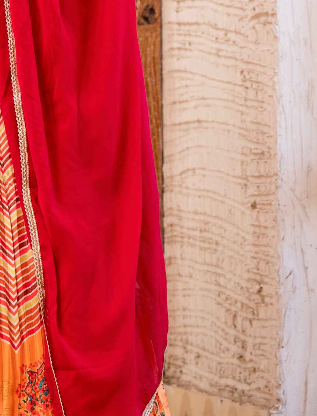 Introducing Soft Dolla Mirror Work Designer Gown With Ethnic Dupatta