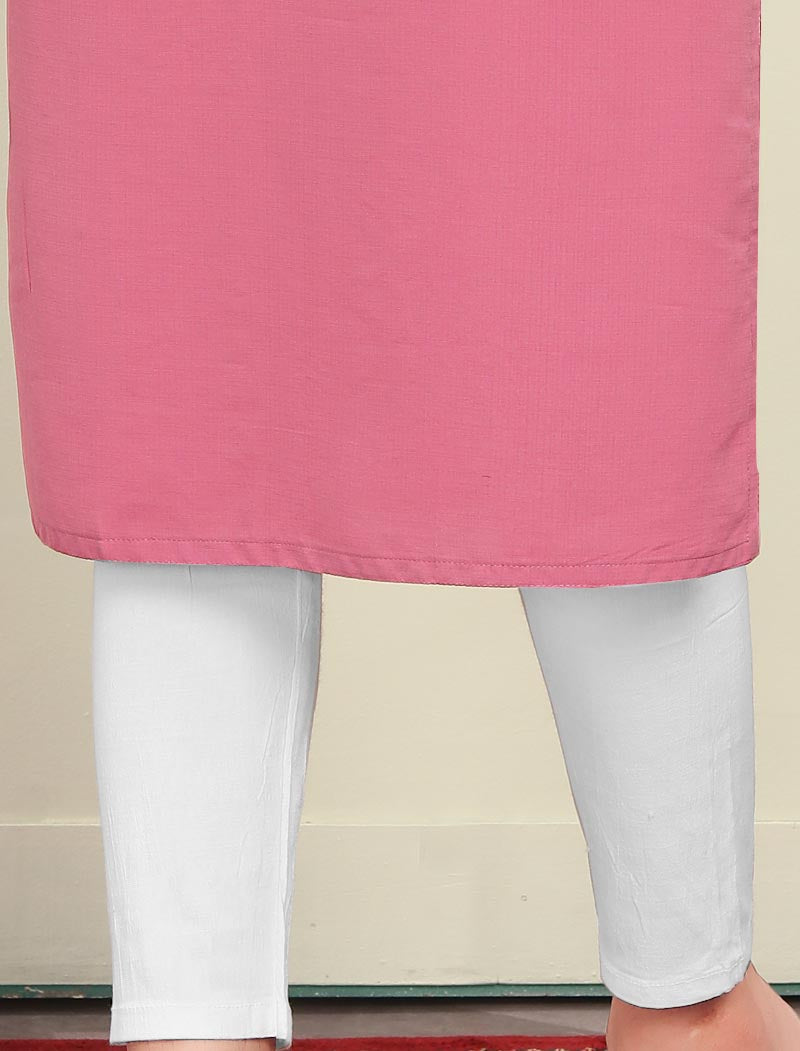 Elegant Essence Maaza Cotton Kurti with Handwork and Pocket For Women