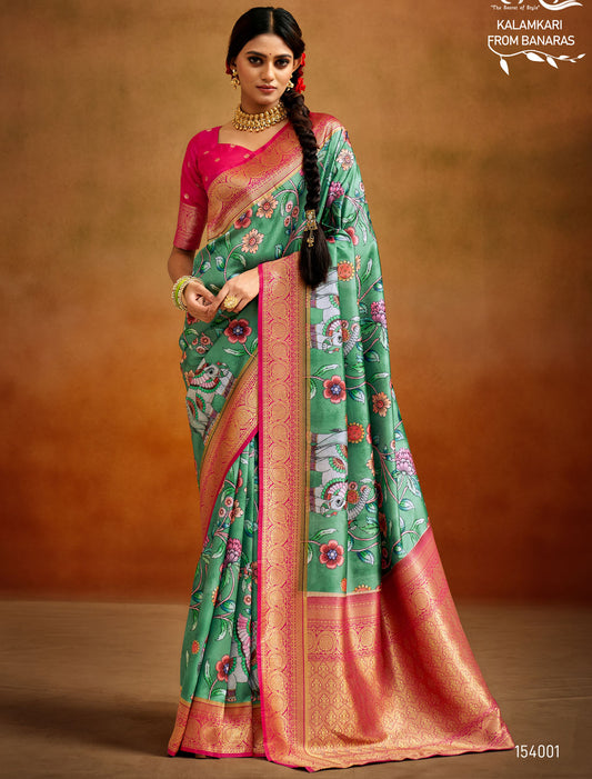 Royal Elegance Soft Handloom Banarasi Silk Women Saree