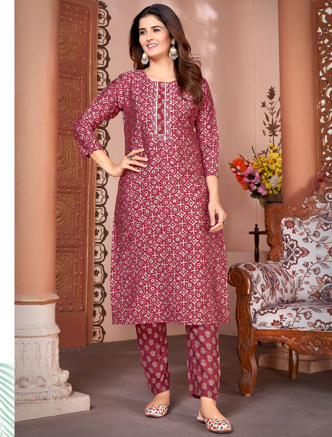Experience Luxury with Premium Royal Silk Kurtis & Pants from BeFashionate