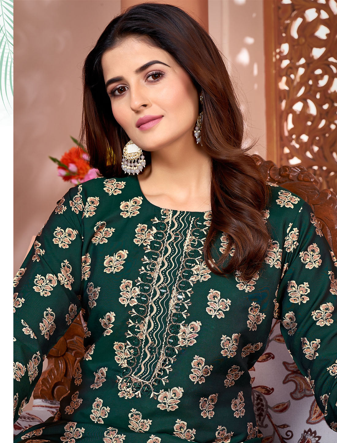 Step into Luxury: Premium Royal Silk Kurtis & Pants - Exclusively from BeFashionate